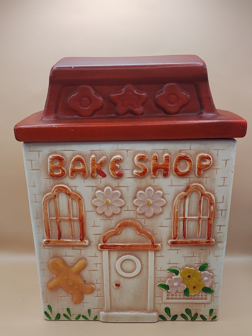 Vintage Judy California Pottery Cookie Jar 1977 USA BS-4 Bake Shop Storefront